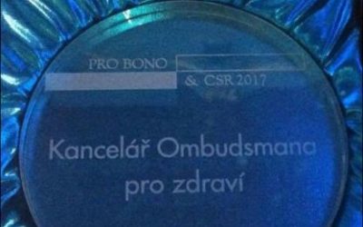 ZÍSKALI JSME PRÁVNICKÉ OCENĚNÍ ZA VÝJIMEČNÉ PROJEKTY PRO BONO & CSR 2017